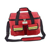 Maxbell First Aid Bag Empty 14.17x8.66x8.66inch Emergency Bag for Car Camping Hiking Red