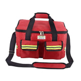 Maxbell First Aid Bag Empty 14.17x8.66x8.66inch Emergency Bag for Car Camping Hiking Red