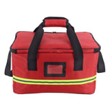 Maxbell First Aid Bag Empty 14.17x8.66x8.66inch Emergency Bag for Car Camping Hiking Red