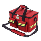 Maxbell First Aid Bag Empty 14.17x8.66x8.66inch Emergency Bag for Car Camping Hiking Red