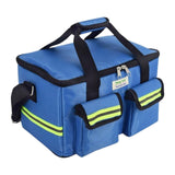 Maxbell First Aid Bag Empty 14.17x8.66x8.66inch Emergency Bag for Car Camping Hiking Blue
