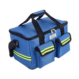 Maxbell First Aid Bag Empty 14.17x8.66x8.66inch Emergency Bag for Car Camping Hiking Blue