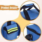 Maxbell First Aid Bag Empty 14.17x8.66x8.66inch Emergency Bag for Car Camping Hiking Blue