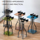 Maxbell Salon Tray Cart on Wheels Hairstylist Hairdresser Professional Salon Trolley clear