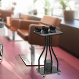 Maxbell Salon Tray Cart on Wheels Hairstylist Hairdresser Professional Salon Trolley gray