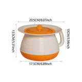 Maxbell Household Spittoon Multipurpose Toilet Urinal Pot for Home Bathroom Children Orange