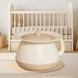 Maxbell Household Spittoon Multipurpose Toilet Urinal Pot for Home Bathroom Children Light Brown