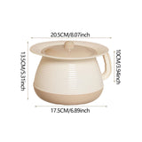 Maxbell Household Spittoon Multipurpose Toilet Urinal Pot for Home Bathroom Children Light Brown