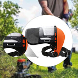 Maxbell Trimmer Face Shield Lawn Mower Mask for Landscaping Forestry Farming Weeding Orange