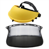 Maxbell Trimmer Face Shield Lawn Mower Mask for Landscaping Forestry Farming Weeding Yellow