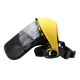 Maxbell Trimmer Face Shield Lawn Mower Mask for Landscaping Forestry Farming Weeding Yellow