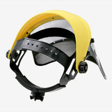 Maxbell Trimmer Face Shield Lawn Mower Mask for Landscaping Forestry Farming Weeding Yellow