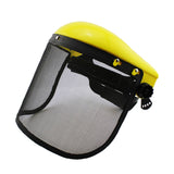 Maxbell Trimmer Face Shield with Metal Mesh Visor for Logging Gardening Outdoor Work