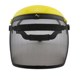 Maxbell Trimmer Face Shield with Metal Mesh Visor for Logging Gardening Outdoor Work
