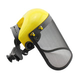 Maxbell Trimmer Face Shield with Metal Mesh Visor for Logging Gardening Outdoor Work