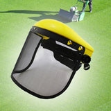 Maxbell Trimmer Face Shield with Metal Mesh Visor for Logging Gardening Outdoor Work
