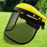 Maxbell Trimmer Face Shield with Metal Mesh Visor for Logging Gardening Outdoor Work
