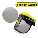 Maxbell Trimmer Face Shield with Metal Mesh Visor for Logging Gardening Outdoor Work