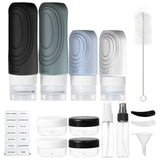 Maxbell Travel Bottles Silicone Travel Containers Jars for Liquid Lotion Conditioner