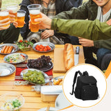 Maxbell Insulated Cooler Breastmilk Bag Portable Diaper Organizer for Outdoor Travel Black