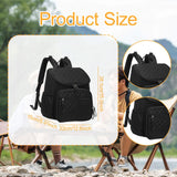 Maxbell Insulated Cooler Breastmilk Bag Portable Diaper Organizer for Outdoor Travel Black