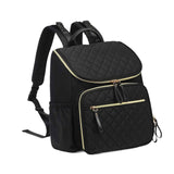 Maxbell Insulated Cooler Breastmilk Bag Portable Diaper Organizer for Outdoor Travel Black Golden