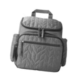 Maxbell Insulated Cooler Breastmilk Bag Portable Diaper Organizer for Outdoor Travel Gray