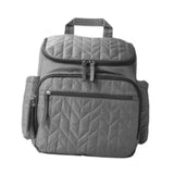 Maxbell Insulated Cooler Breastmilk Bag Portable Diaper Organizer for Outdoor Travel Gray