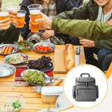 Maxbell Insulated Cooler Breastmilk Bag Portable Diaper Organizer for Outdoor Travel Gray