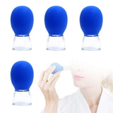 Maxbell 4Pcs Body Cupping Set Back Thigh Arm Legs Household Body Cup Fascia Massager Blue
