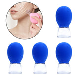 Maxbell 4Pcs Body Cupping Set Back Thigh Arm Legs Household Body Cup Fascia Massager Blue