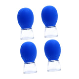 Maxbell 4Pcs Body Cupping Set Back Thigh Arm Legs Household Body Cup Fascia Massager Blue