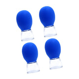 Maxbell 4Pcs Body Cupping Set Back Thigh Arm Legs Household Body Cup Fascia Massager Blue