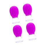 Maxbell 4Pcs Body Cupping Set Back Thigh Arm Legs Household Body Cup Fascia Massager Rose