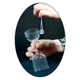 Maxbell Clear Glass Sound Bowl Sturdy Meditation Bowl for Relaxation Family Members