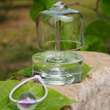 Maxbell Clear Glass Sound Bowl Sturdy Meditation Bowl for Relaxation Family Members