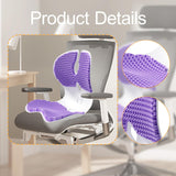 Maxbell Gel Chair Cushion Sitting Posture Correction Chair for Desk Chair Floor Seat Violet