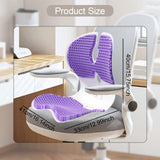 Maxbell Gel Chair Cushion Sitting Posture Correction Chair for Desk Chair Floor Seat Violet