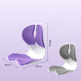 Maxbell Gel Chair Cushion Sitting Posture Correction Chair for Desk Chair Floor Seat Violet