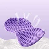 Maxbell Gel Chair Cushion Sitting Posture Correction Chair for Desk Chair Floor Seat Violet