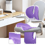 Maxbell Gel Chair Cushion Sitting Posture Correction Chair for Desk Chair Floor Seat Violet