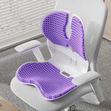 Maxbell Gel Chair Cushion Sitting Posture Correction Chair for Desk Chair Floor Seat Violet