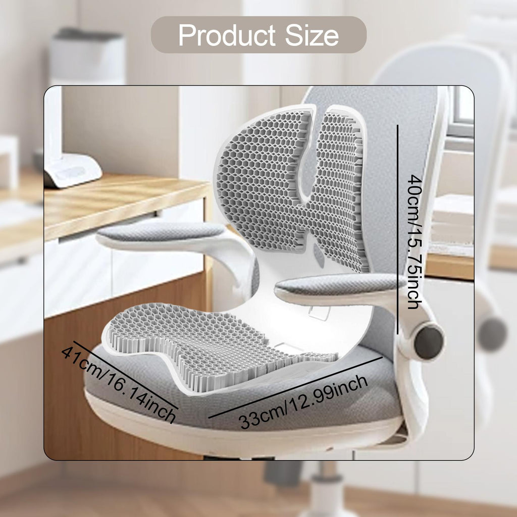 Maxbell Gel Chair Cushion Sitting Posture Correction Chair for Desk Chair Floor Seat Grey