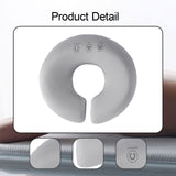 Maxbell Face Down Pillow Zipper Versatile Salon Massage Pillow for Plane Salons Home Grey