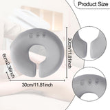 Maxbell Face Down Pillow Zipper Versatile Salon Massage Pillow for Plane Salons Home Grey