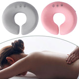 Maxbell Face Down Pillow Zipper Versatile Salon Massage Pillow for Plane Salons Home Grey