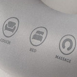 Maxbell Face Down Pillow Zipper Versatile Salon Massage Pillow for Plane Salons Home Grey