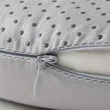 Maxbell Face Down Pillow Zipper Versatile Salon Massage Pillow for Plane Salons Home Grey