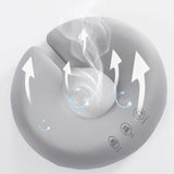 Maxbell Face Down Pillow Zipper Versatile Salon Massage Pillow for Plane Salons Home Grey