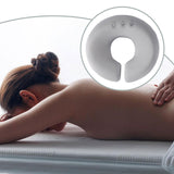 Maxbell Face Down Pillow Zipper Versatile Salon Massage Pillow for Plane Salons Home Grey